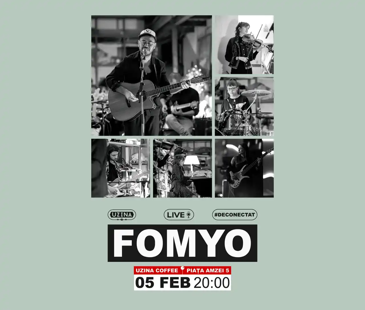 FOMYO c&acirc;ntă pe 5 februarie &icirc;n Uzina&nbsp;