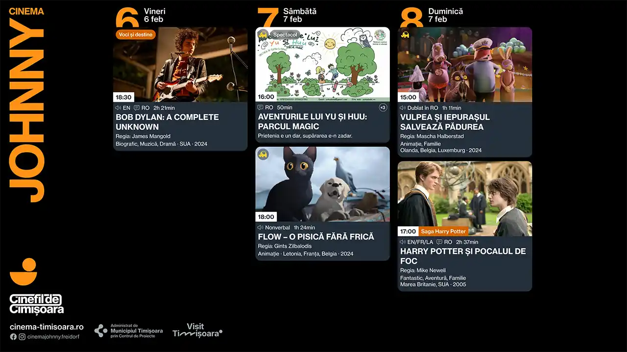 Programul săptămânii 4–8 februarie la cinematografele de artă din Timișoara
