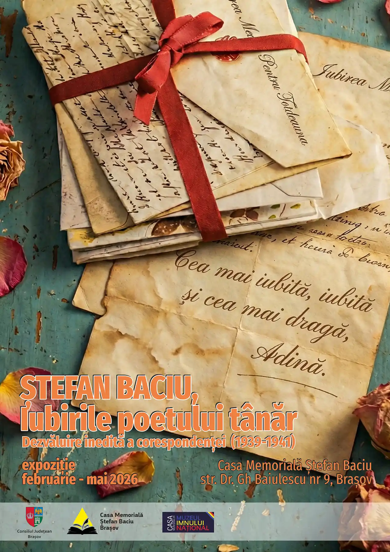 &bdquo;Ștefan Baciu &ndash; Iubirile poetului t&acirc;năr&rdquo;, expoziție la Casa Memorială din Brașov