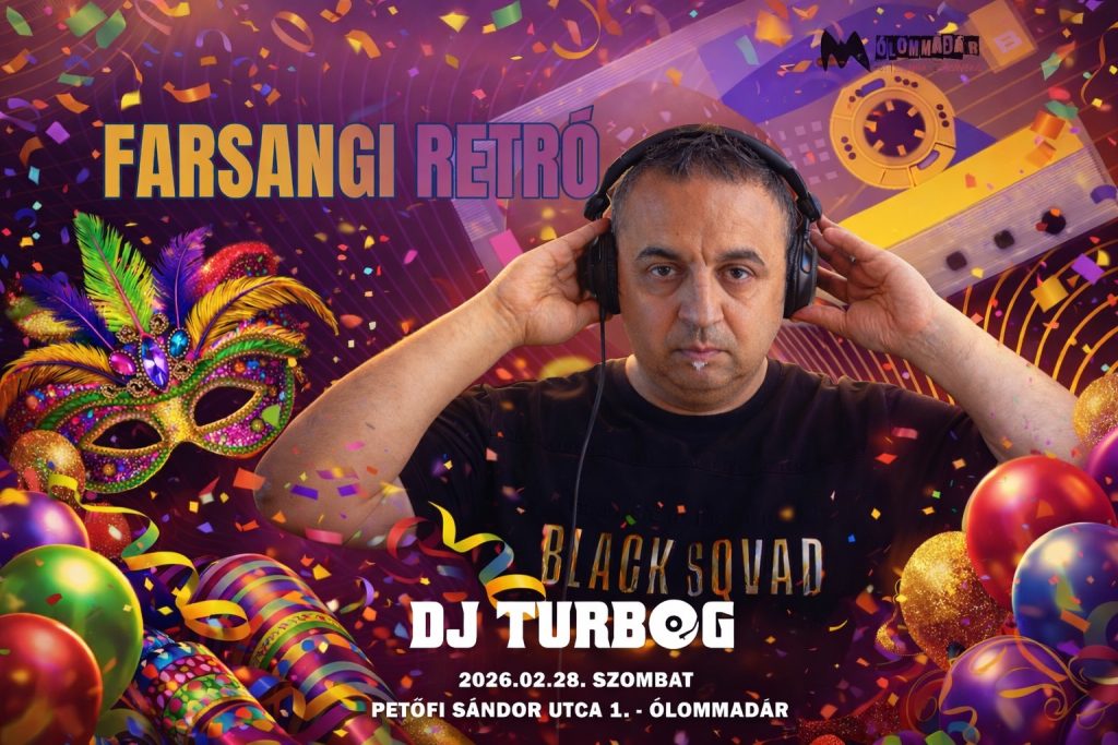 Farsangi retró buli DJ Turbo G-vel