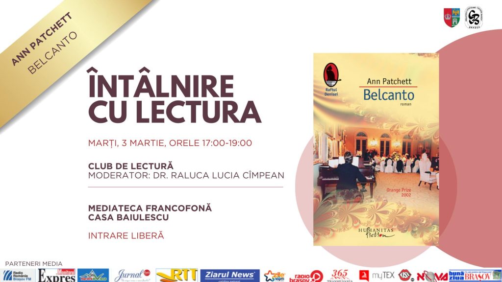 Întâlnire cu lectura - Belcanto de Ann Patchett