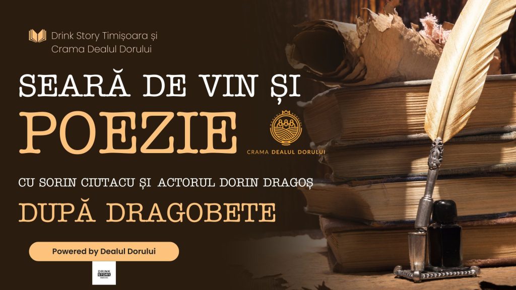Serată despre Dragobete – Vin & Poezie cu Dorin Dragoș și Sorin Ciutacu