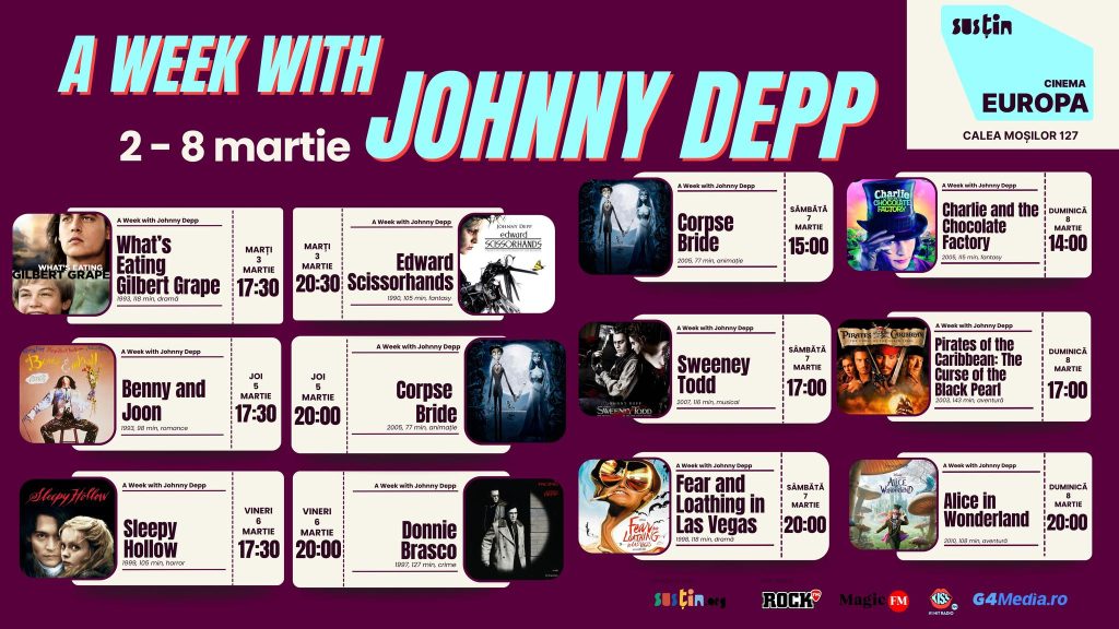 Johnny Depp Week @ Cinema Europa
