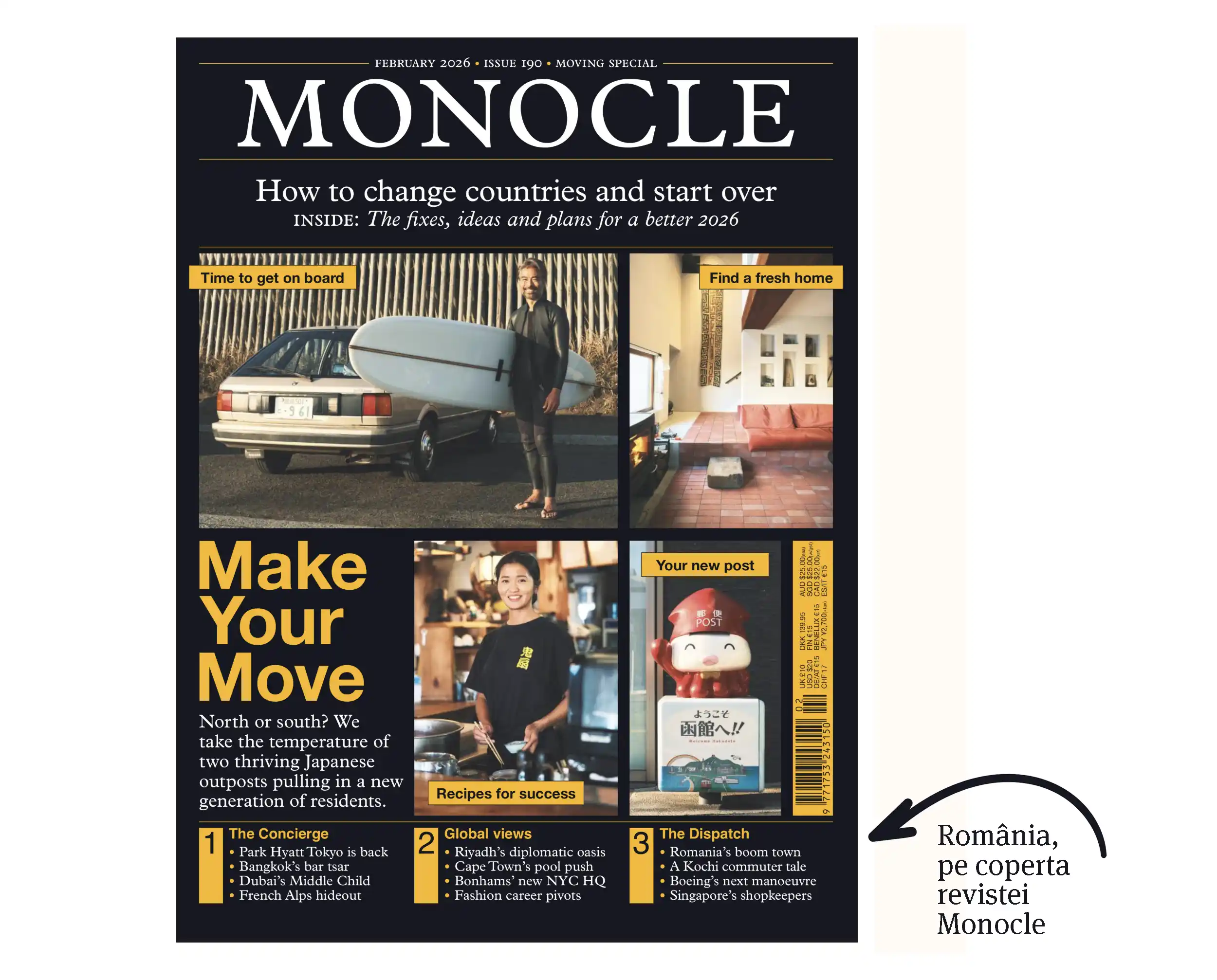 Coperta revistei Monocle, ediția de februarie