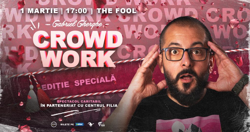 Spectacol caritabil: Gherghe + Publicul = Crowdwork | Ediție specială @ The Fool