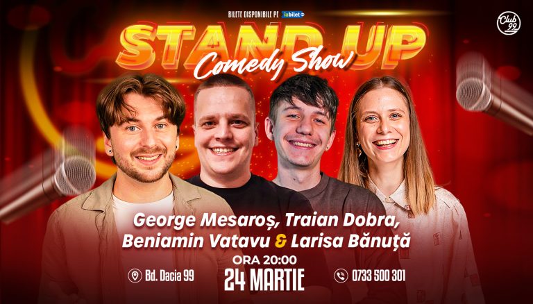 Un Show de Primă Clasă cu George Mesaroș, Traian Dobra, Beniamin Vatavu și Larisa Bănuță @ Club 99