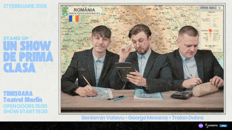 Stand-up Comedy cu Beniamin Vatavu, George Mesaroș și Traian Dobra