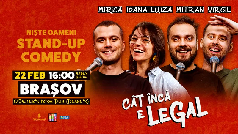 Stand-up Comedy cu Ioana Luiza, Mirică, Virgil Ciulin și Dragoș