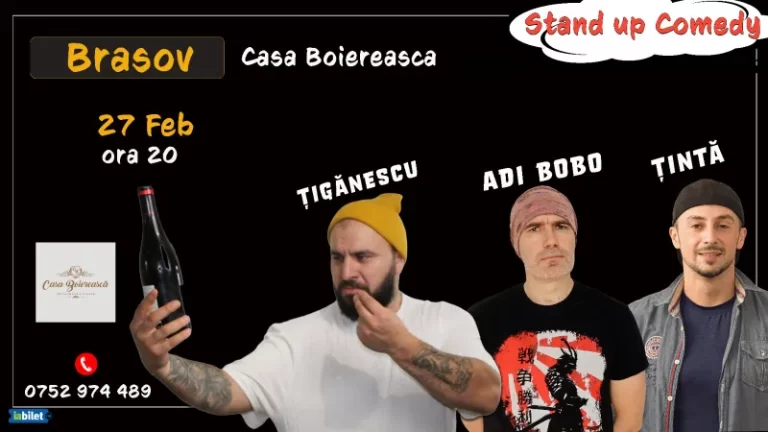 Stand-up comedy cu Țigănescu, Țintă și Adi Bobo
