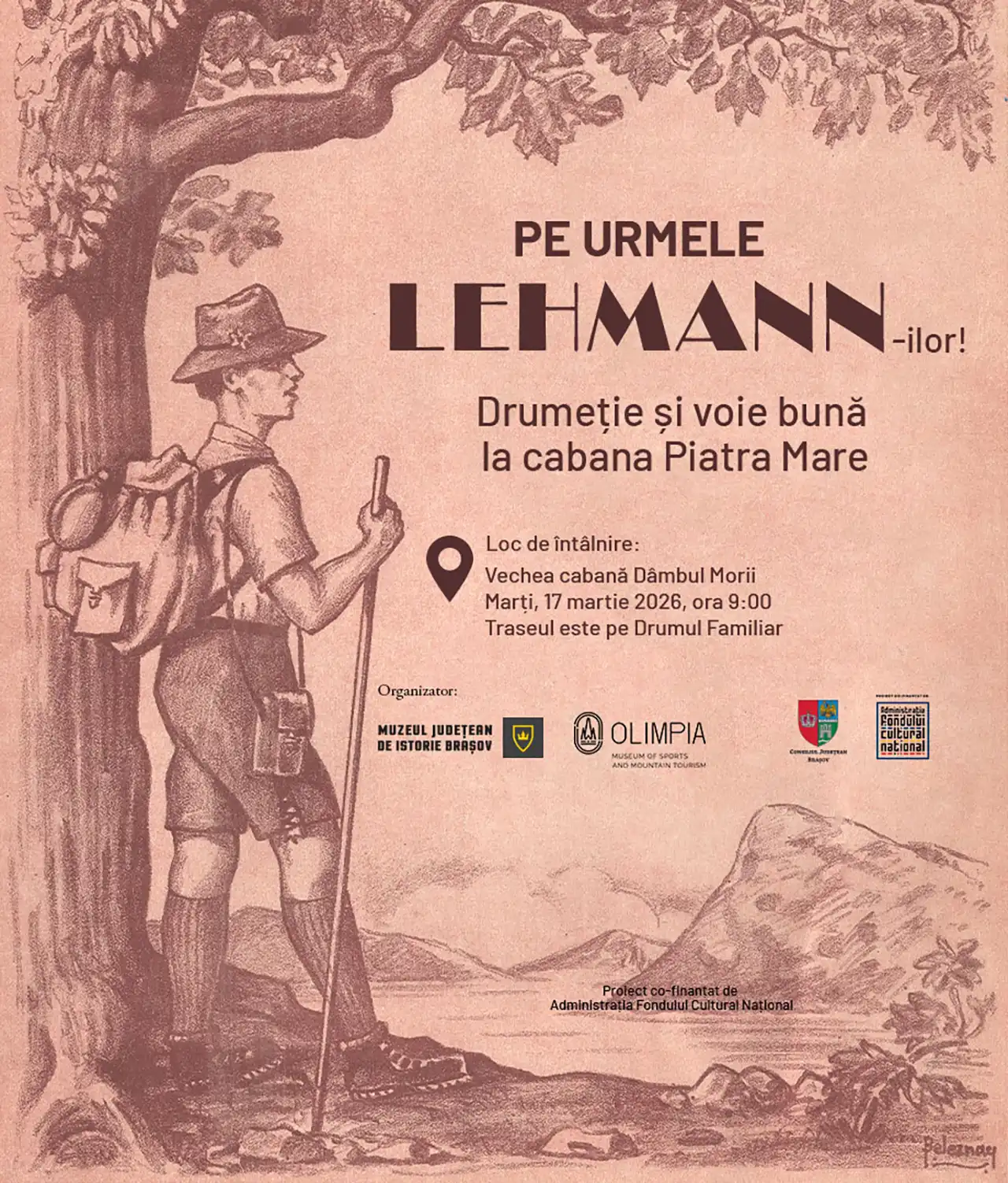 Drumeție aniversară dedicată lui Carol Lehmann