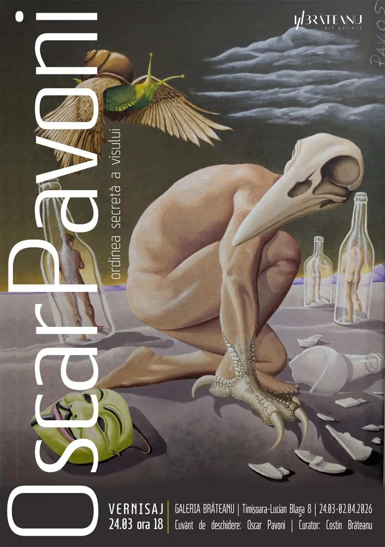 ,,Ordinea secretă a visului’’, expoziția de pictură a artistului italian Oscar Pavoni