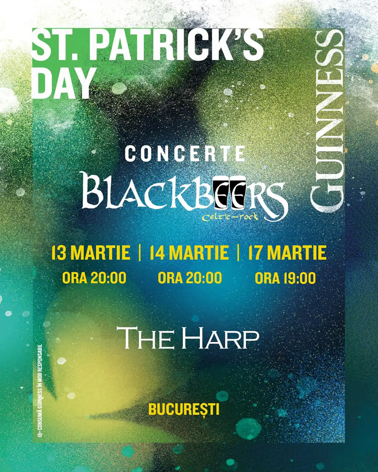The Harp se pregătește pentru a sărbători St. Patrick&rsquo;s Day cu muzică irlandeză și Guinness