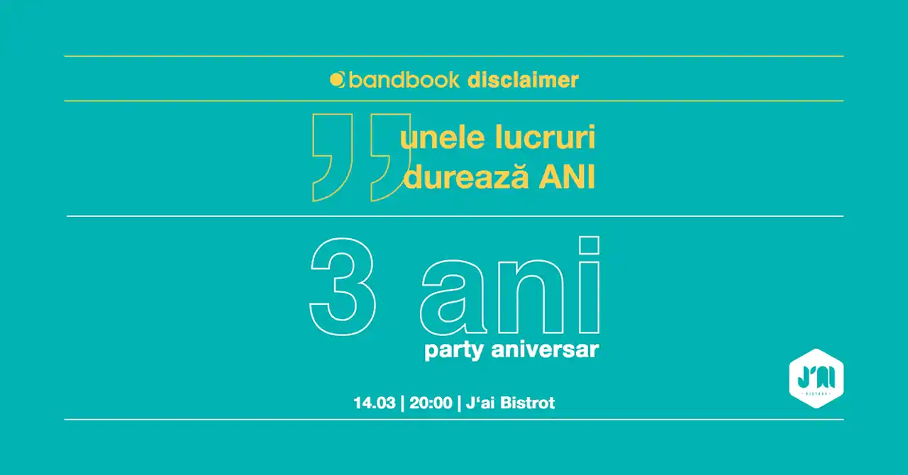BandBook &icirc;mplinește 3 ani&nbsp;