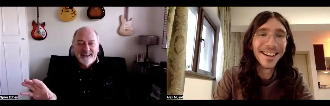 Captură de imagine din interviul live