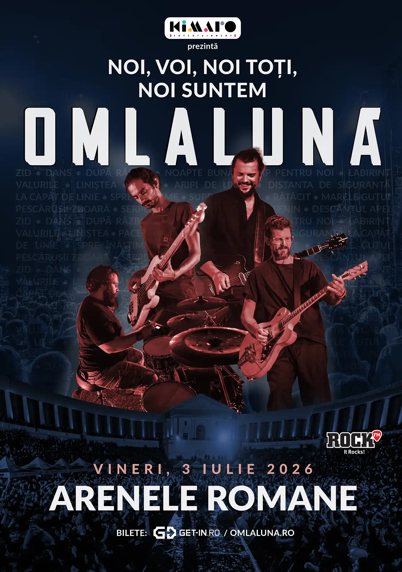 om la lună anunță marele concert 'NOI, VOI, NOI TOȚI - NOI SUNTEM OM LA LUNĂ'