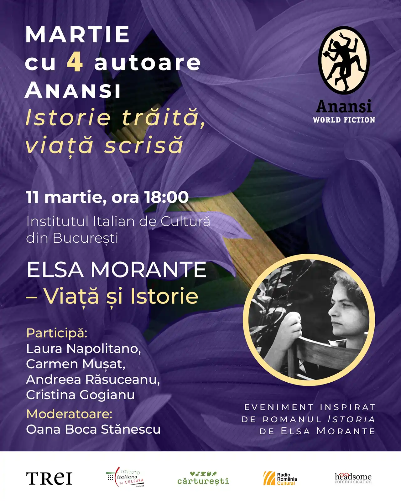 Istoria de Elsa Morante, un roman monumental al secolului XX, &icirc;n dezbatere la Institutul Italian de Cultură din București