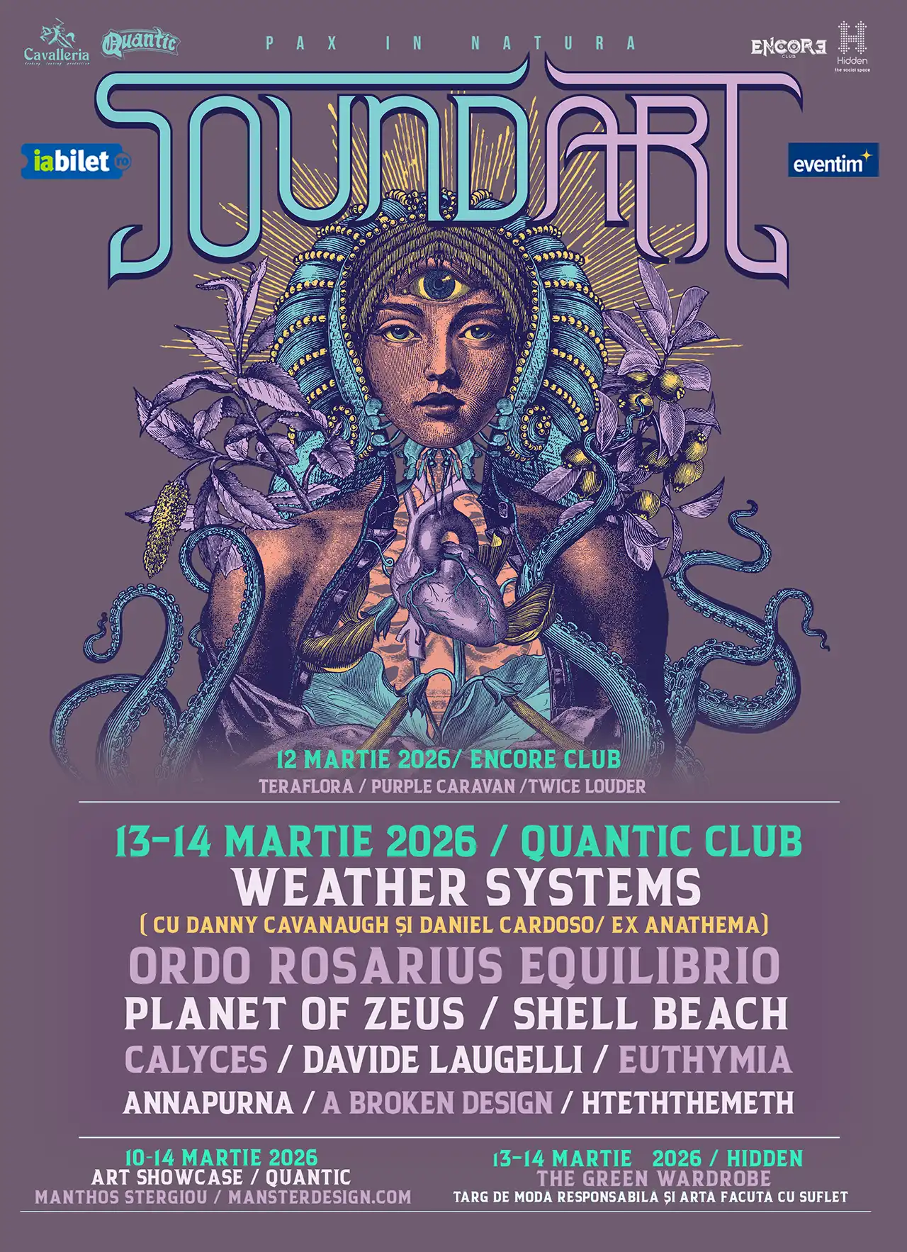 SoundArt Festival 2026 revine &icirc;n Quantic cu Weather Systems, Ordo Rosarius Equilibrio și Planet of Zeus