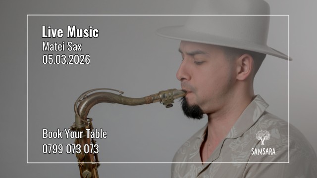 Live Music - Saxophone Evening with Matei Sax