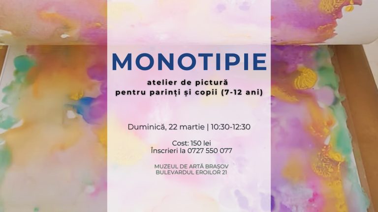 Monotipie - Atelier de pictură pentru părinți și copii cu Ana-Maria Gălețeanu