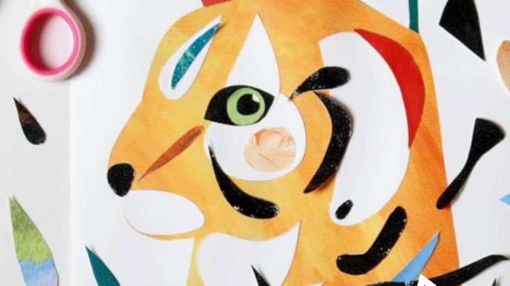 Atelier creativ de creat colaje cu animale