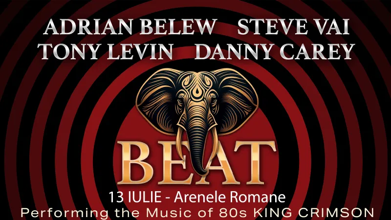 Beat - Steve Vai, Danny Carey (Tool), Adrian Belew, Tony Levin (King Crimson) @ Arenele Romane