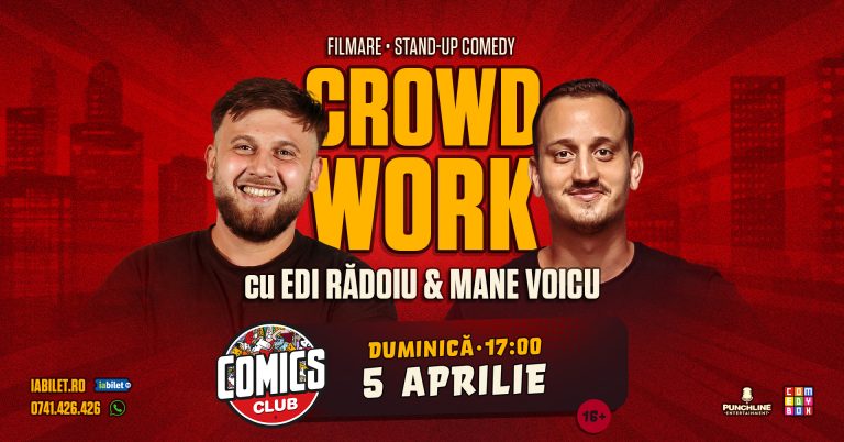 CrowdWork cu Edi Rădoiu și Mane Voicu @ Comics Club