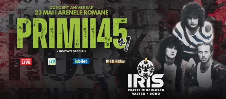 Iris - Cristi Minculescu, Valter & Boro - Primii 45 - Concert Aniversar @ Arenele Romane