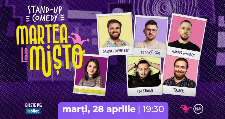 Marțea la Mișto cu Gabriel Dumitriu, Petrică Iștoc, Teo Stoian, Marius Tomescu și Tamer @ The Fool