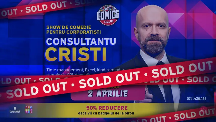 Show De Comedie | Consultantu Cristi @ Comics Club