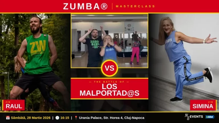 Zumba Masterclass - The battle of Los Malportad@s cu Raul și Simina