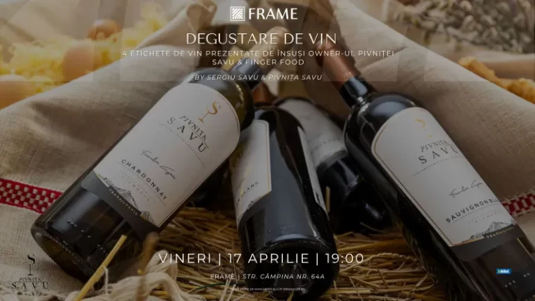 Degustare de vin cu Sergiu Savu