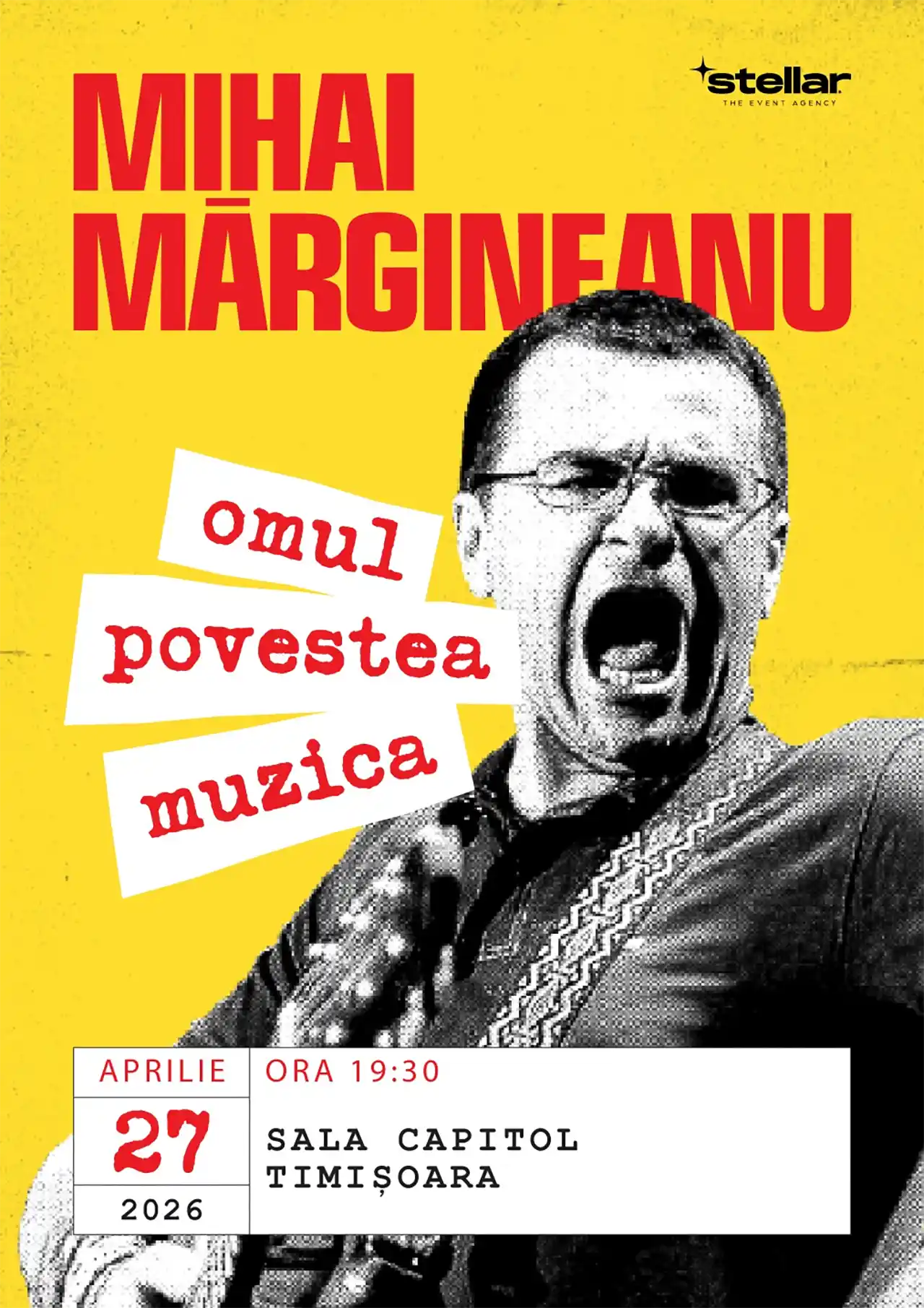Mihai Mărgineanu la Timișoara: concertul &bdquo;Omul, Povestea, Muzica&rdquo; la Filarmonica Banatul