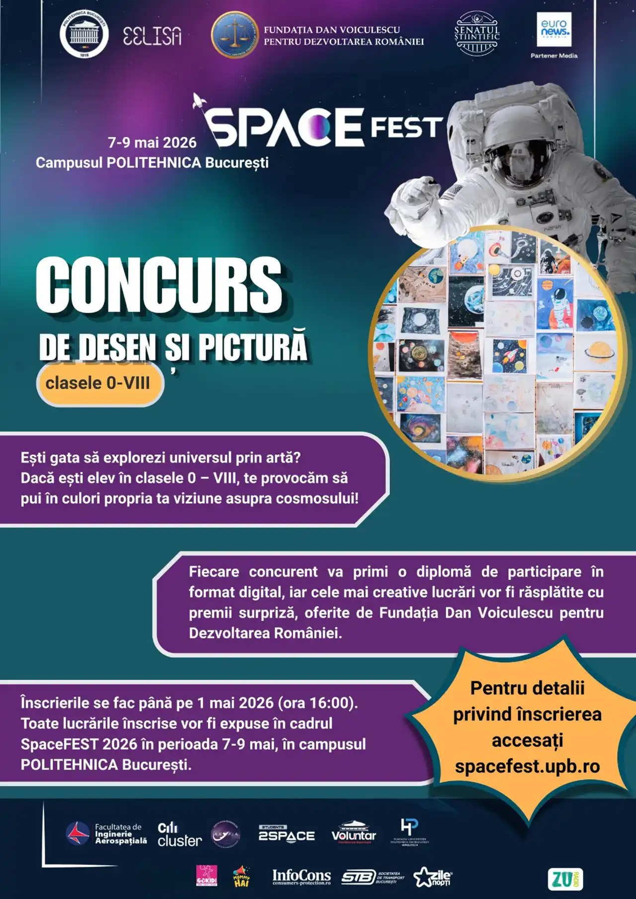Concurs de pictură și desen SpaceFEST 2026