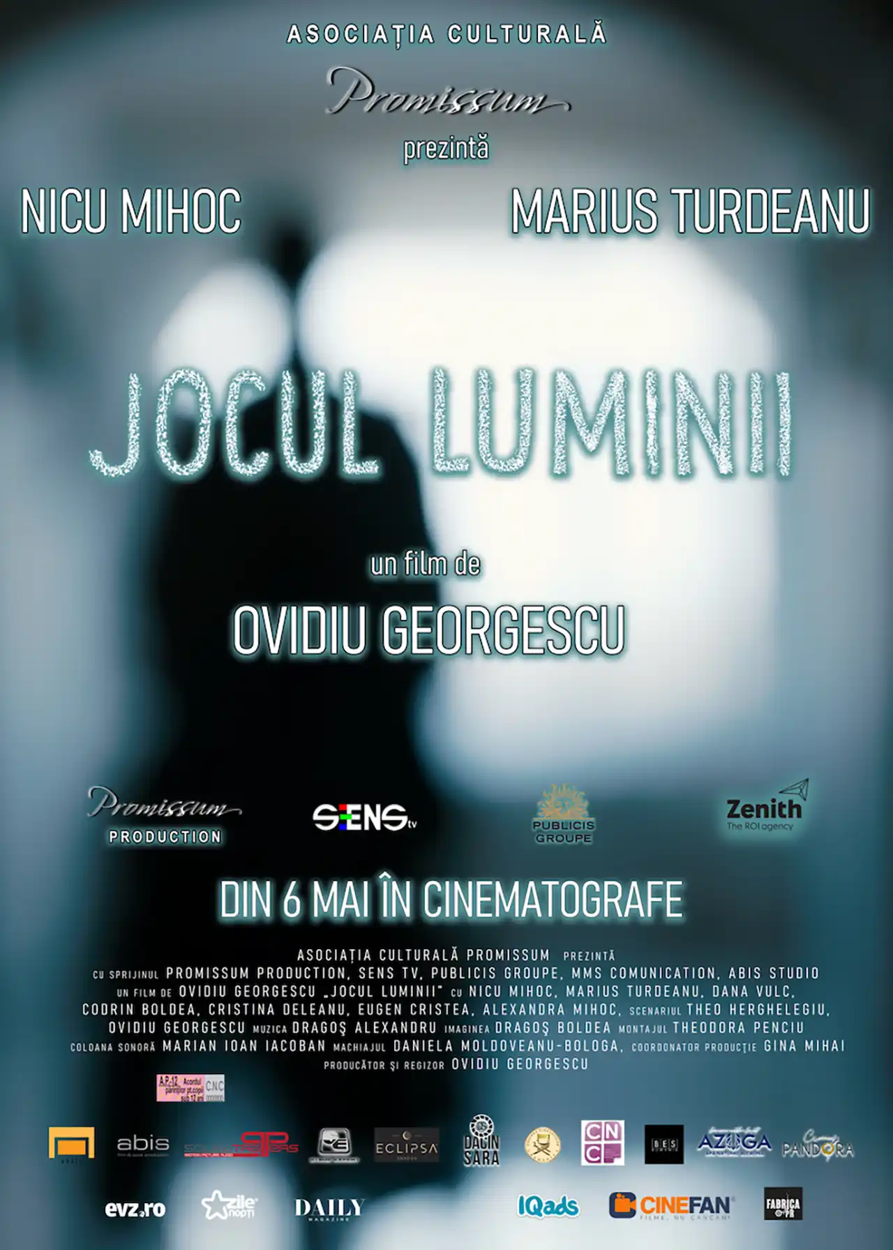 &bdquo;Jocul luminii&rdquo;, o poveste la granița dintre cinema și teatru, &icirc;n regia lui Ovidiu Georgescu,&nbsp;din 6 mai 2026 &icirc;n cinematografe