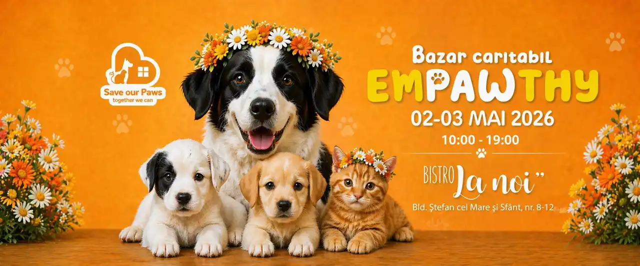1 mai iasi Bazar caritabil EmPAWthy @ Bistro La Noi