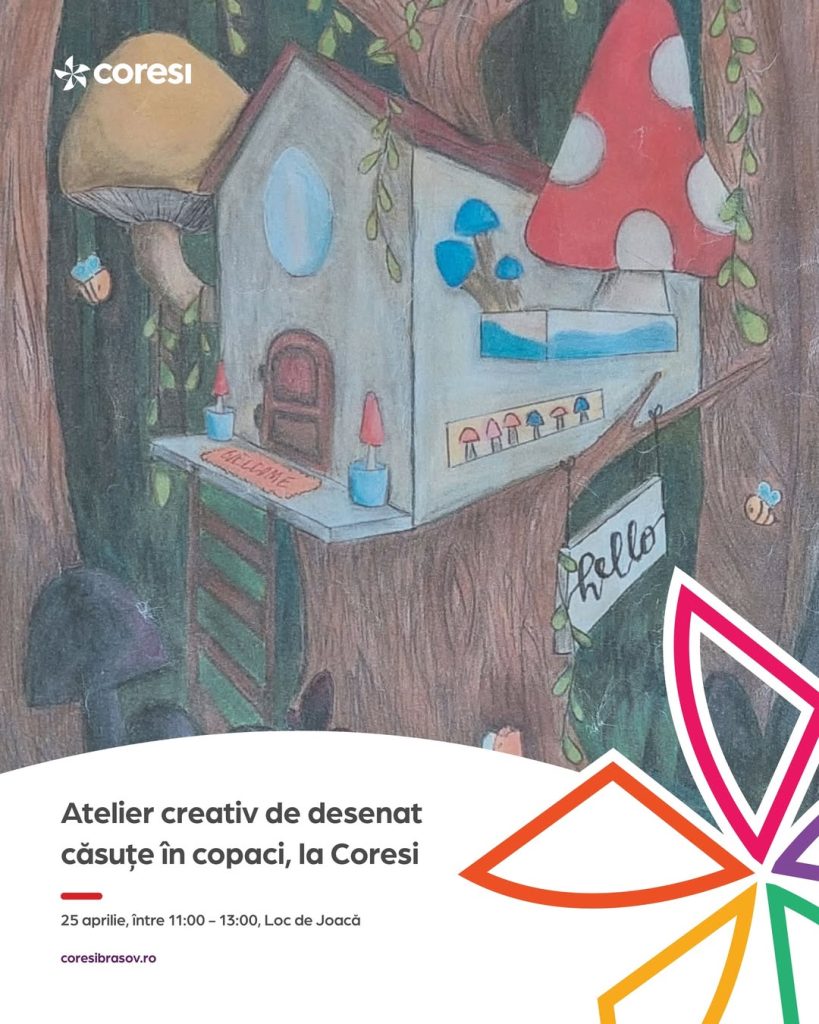 1-Atelier creativ de desenat căsuțe în copaci