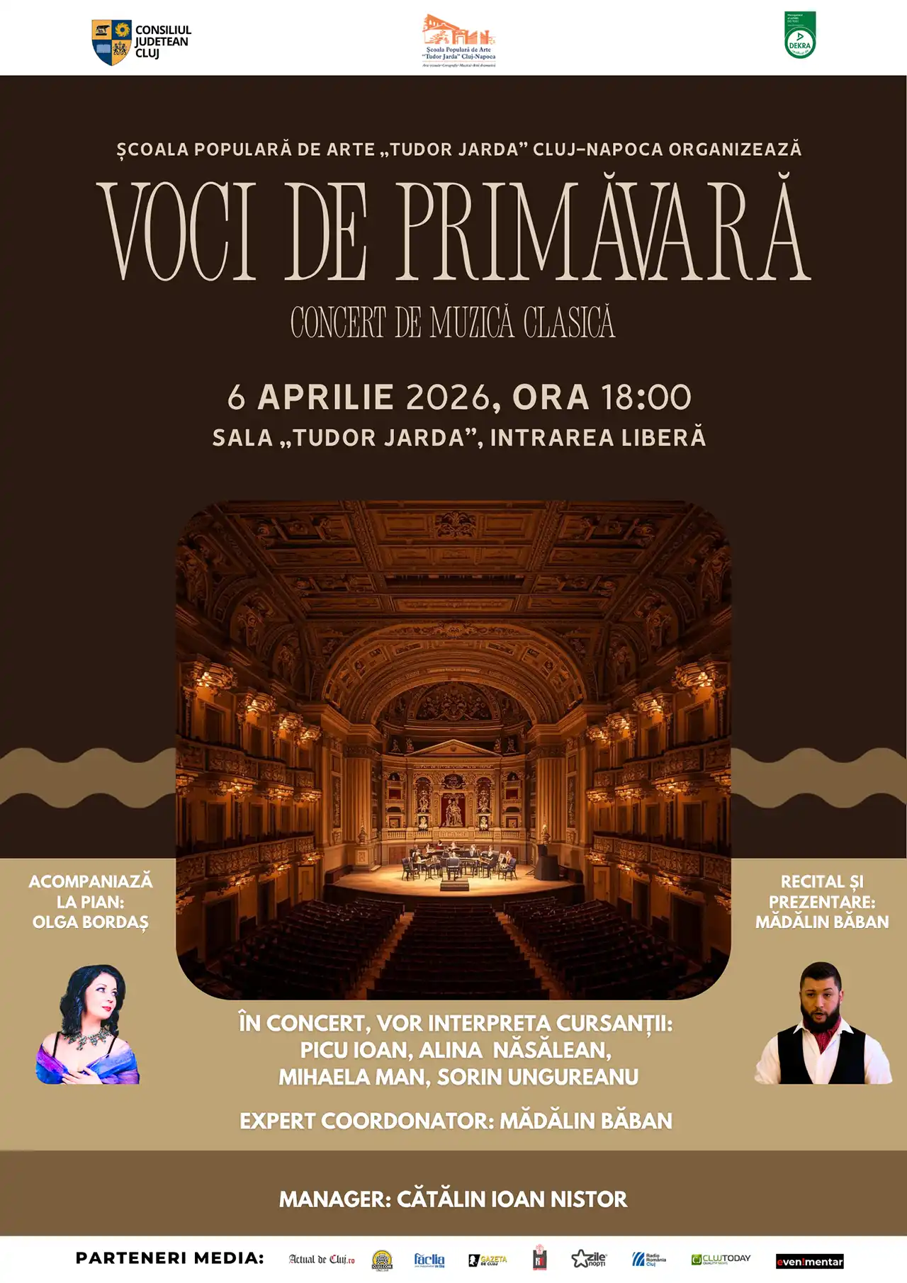 Concert de muzică clasică &bdquo;Voci de primăvară&rdquo;