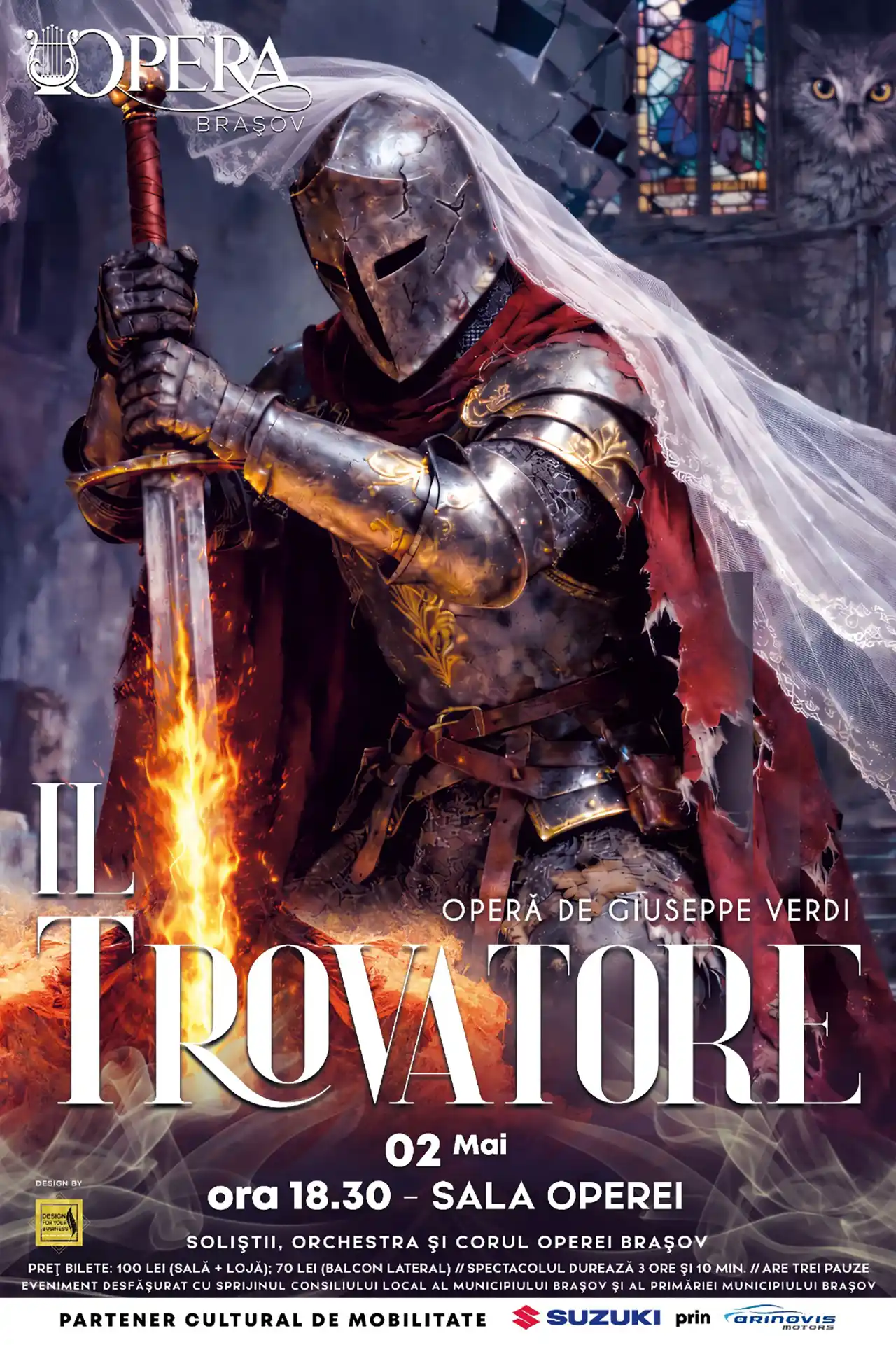 Il Trovatore la Opera Brașov: capodopera lui Giuseppe Verdi, pe scena din Brașov