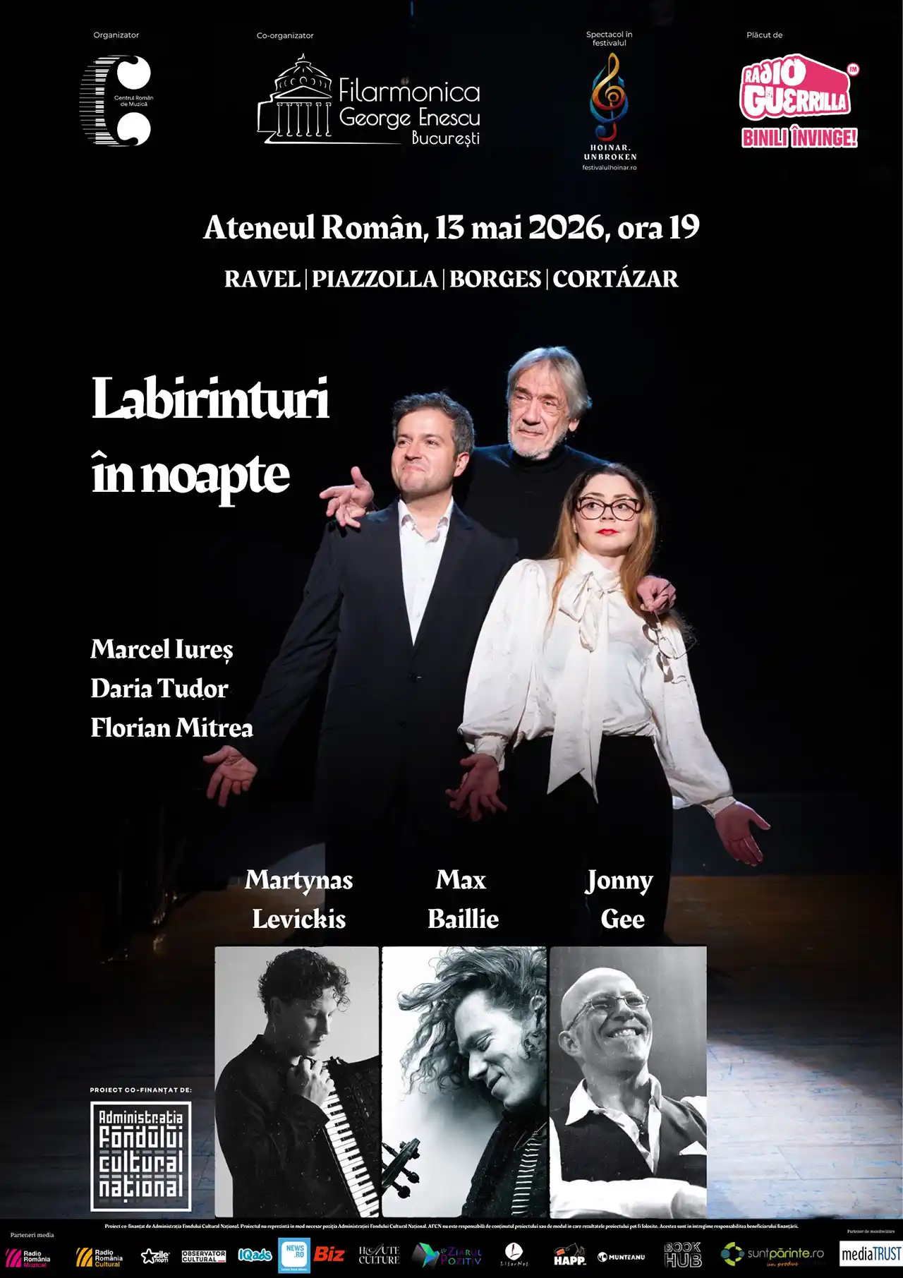 Labirinturi &icirc;n noapte &ndash; o călătorie &icirc;ntre lumi pe scena Ateneului Rom&acirc;n, &icirc;n cadrul Hoinar.Unbroken