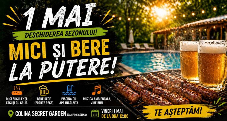 1 Mai: Mici si Bere la Putere - Deschiderea sezonului 2026