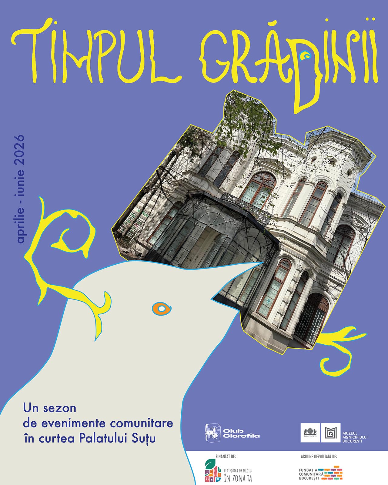 Club Clorofila transformă Curtea Palatului Suțu într-un laborator pentru ecologie urbană și imaginație civică