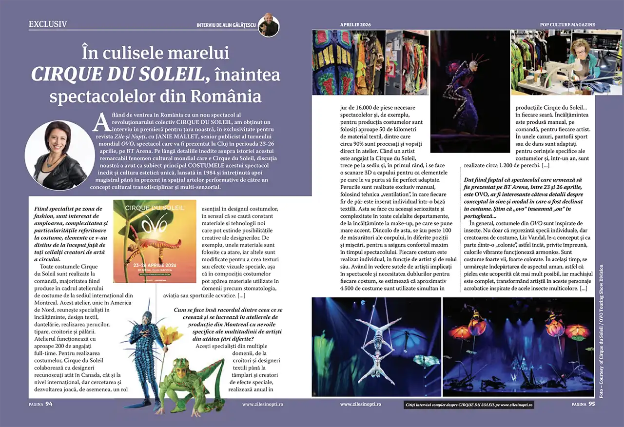 A apărut revista Zile și Nopți, ediția de aprilie, tipărită în două variante de copertă