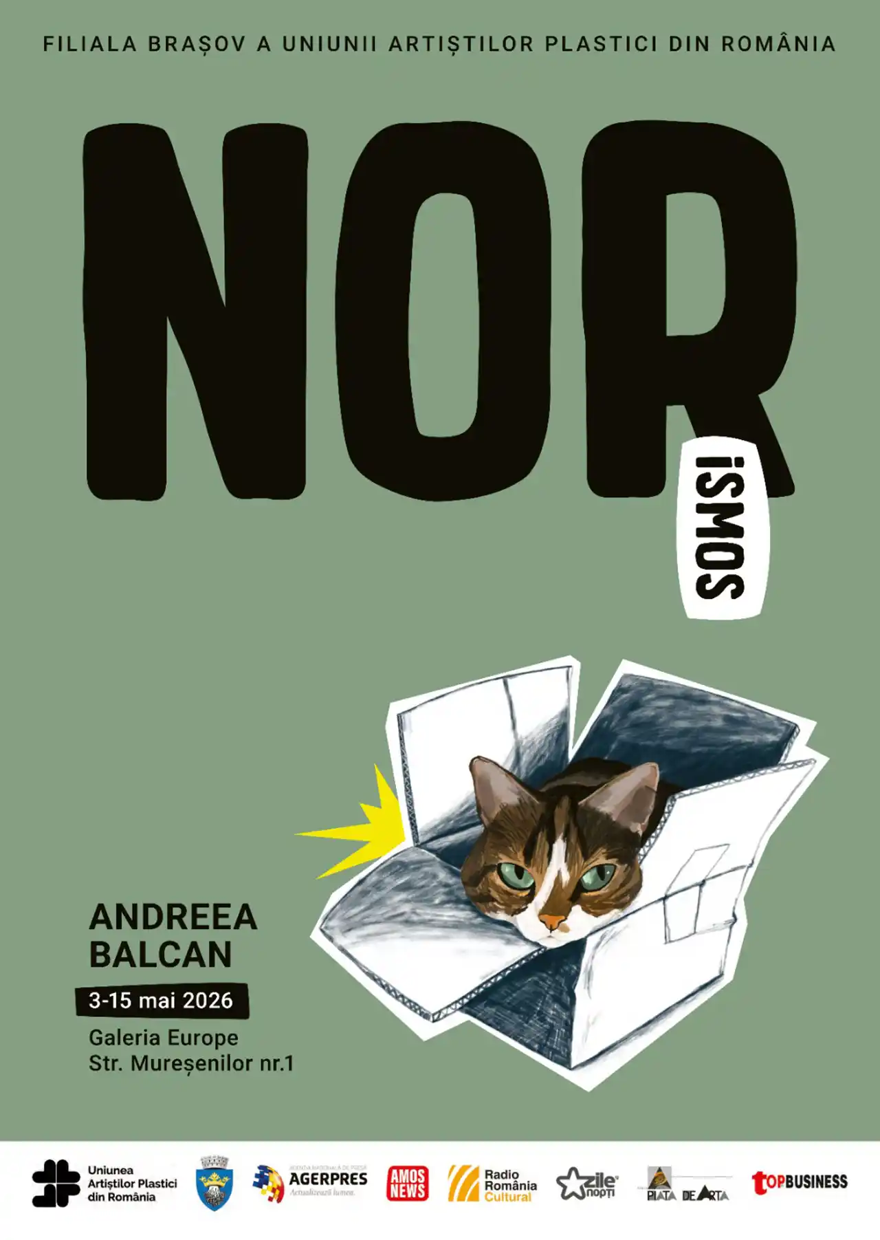 Expoziție de pictură &bdquo;Norismos" &ndash; Andreea Balcan la Galeria Europe Brașov, 3&ndash;15 mai 2025