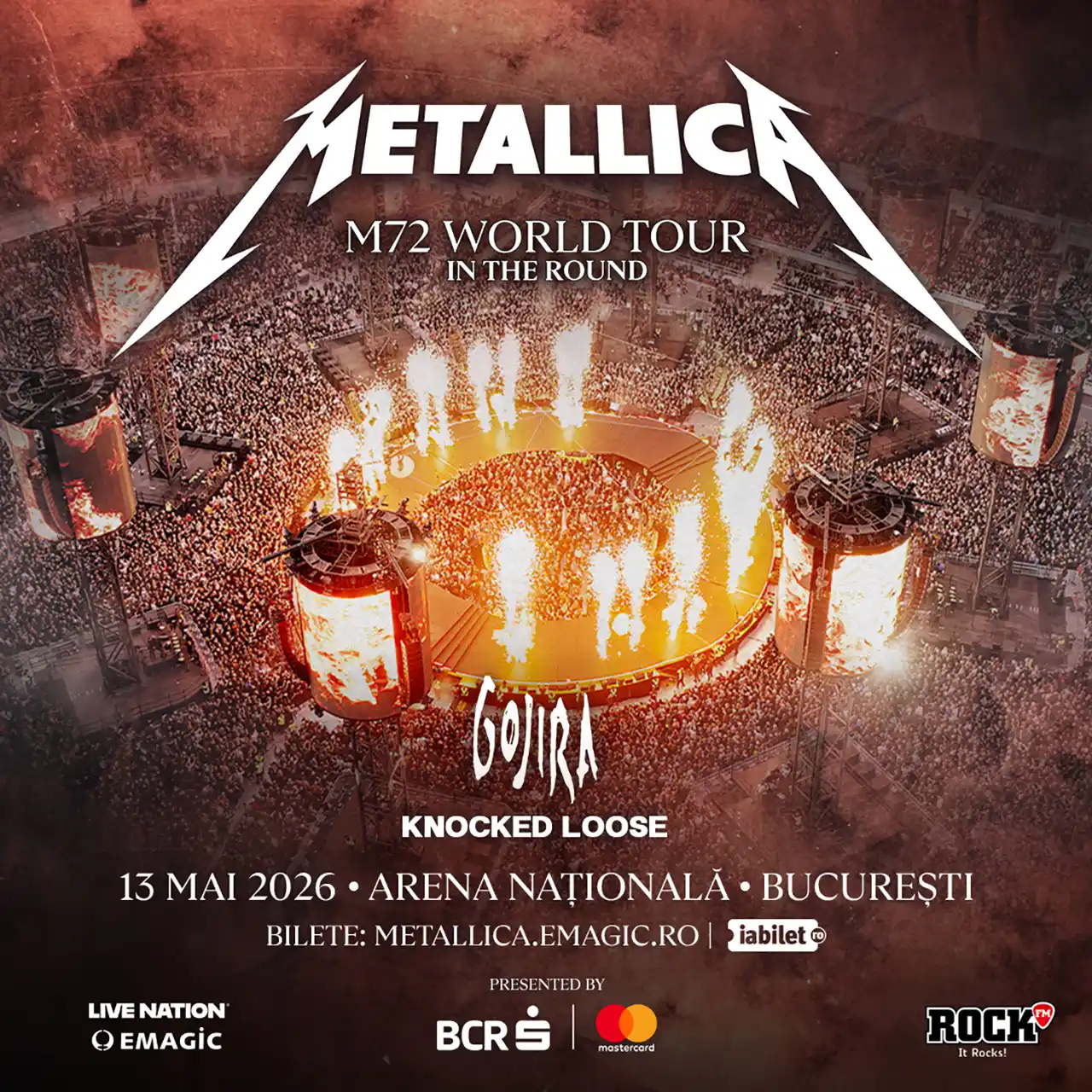 Metallica București M72 World Tour @ Arena Națională 