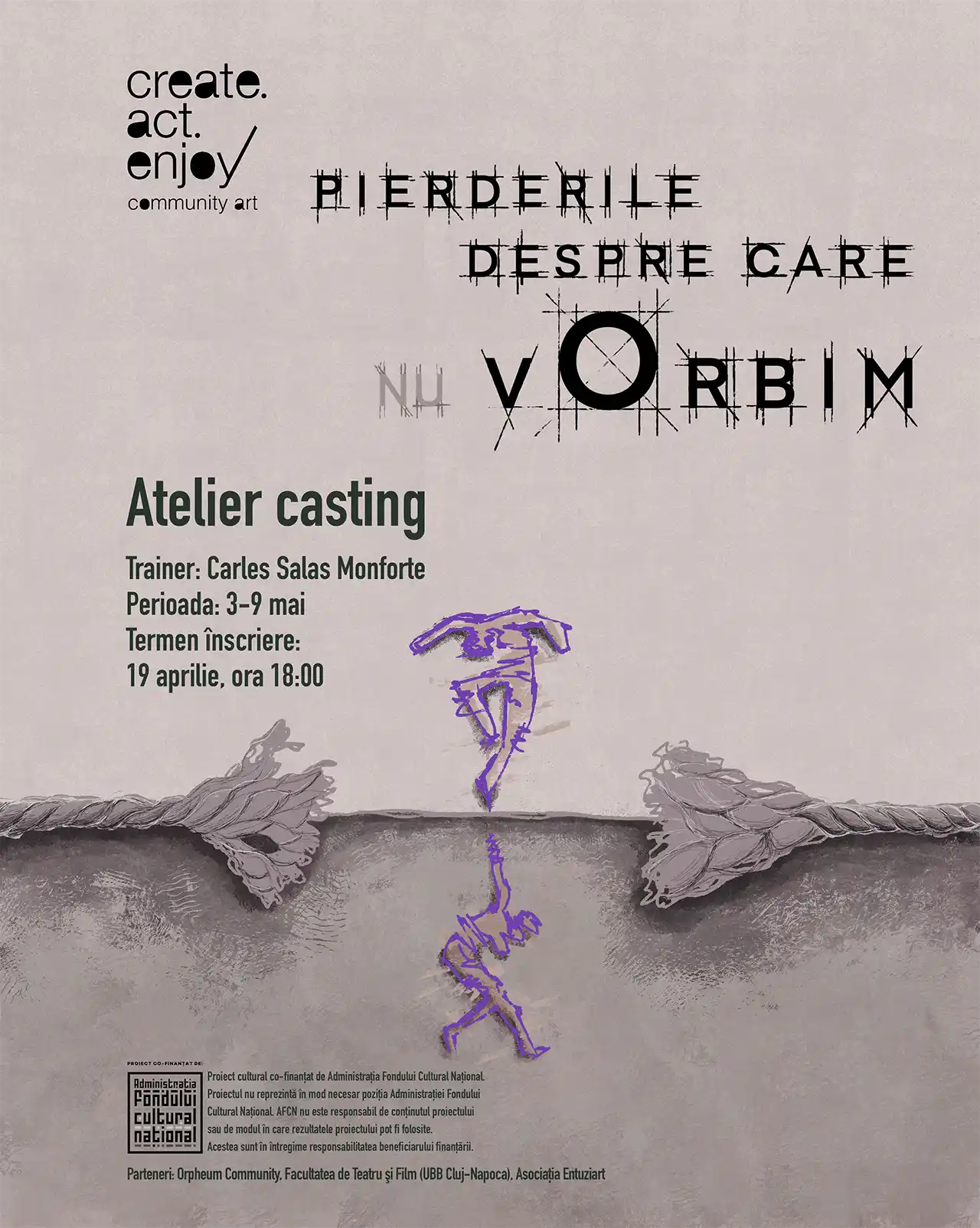 Pierderile despre care nu vorbim | Open call pentru performeri la un atelier casting & internațional de teatru fizic la Cluj-Napoca