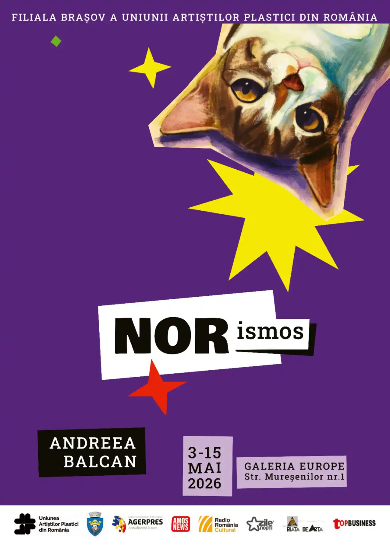 Expoziție de pictură &bdquo;Norismos" &ndash; Andreea Balcan la Galeria Europe Brașov, 3&ndash;15 mai 2025