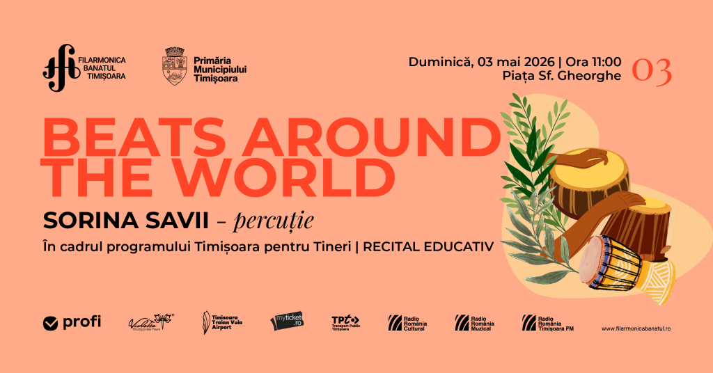 Beats Around the World | Recital de percuție @ Piața Sfântul Gheorghe Timișoara