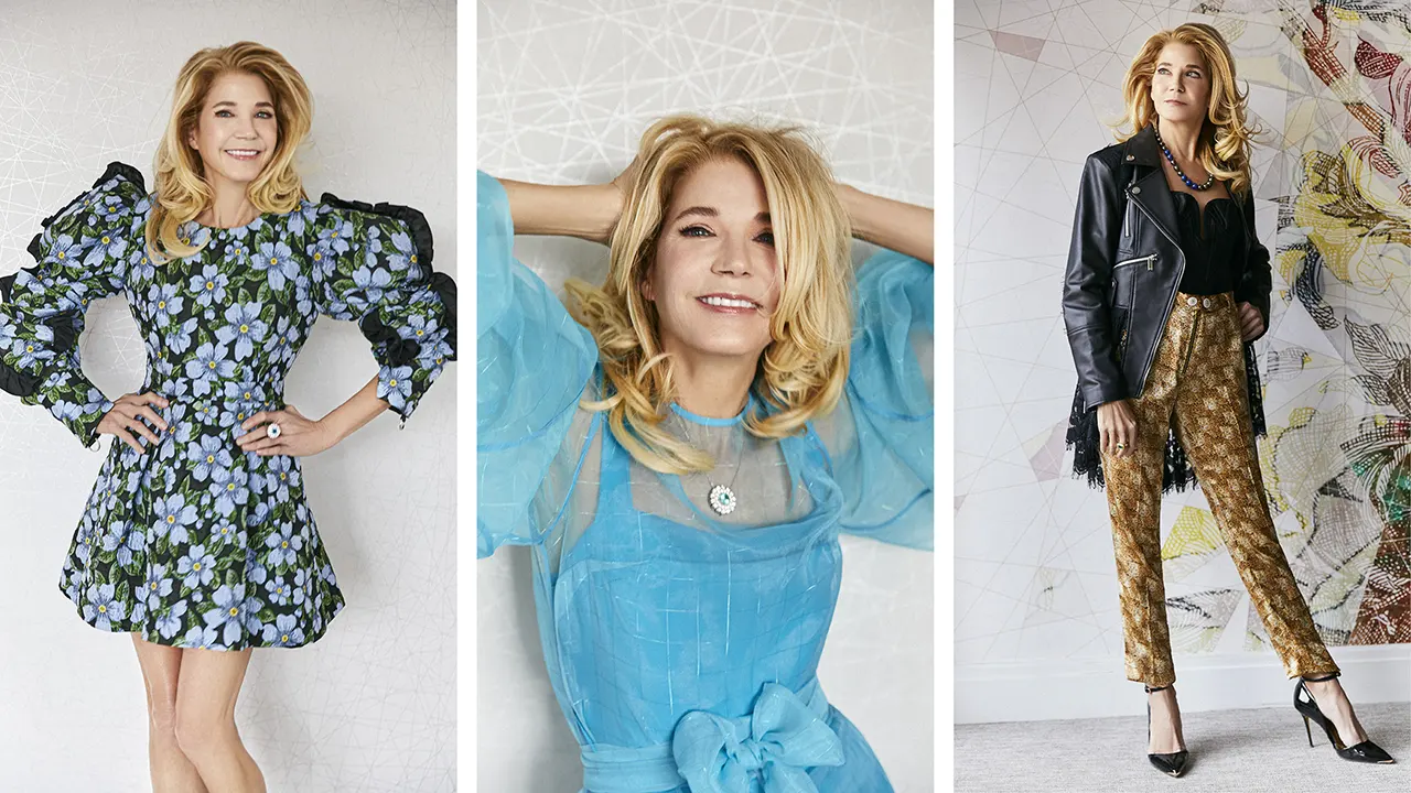 Colaj Foto shooting Candace Bushnell pentru BT Magazine