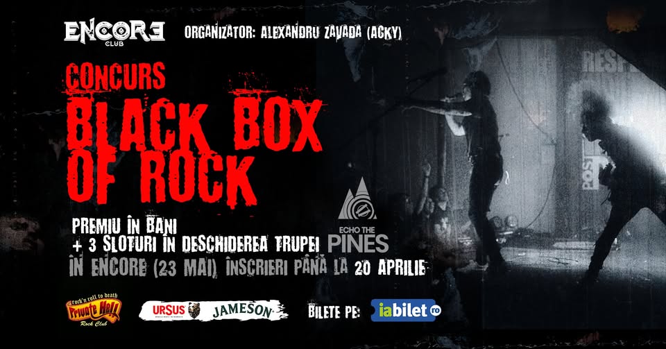 Concurs – "Black Box of Rock" @ Encore Club
