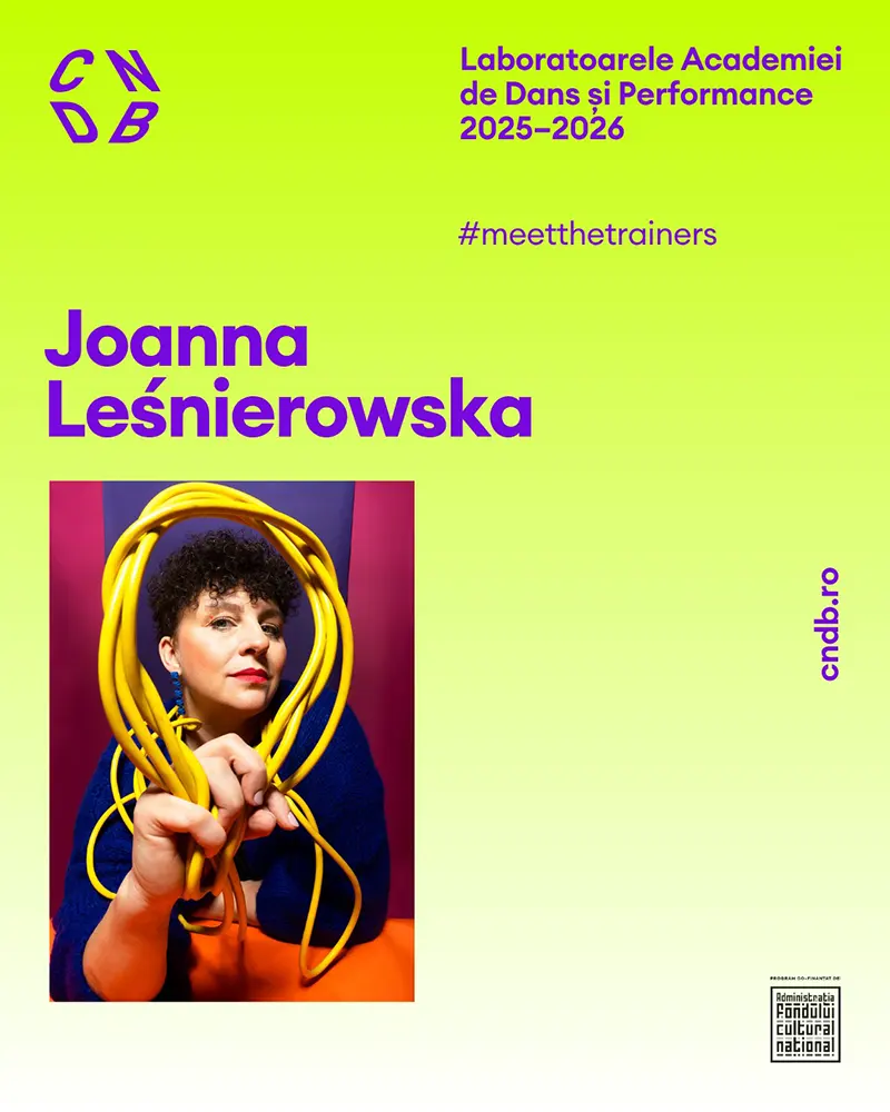 JOANNA LEŚNIEROWSKA meetthetrainers afis evenoiment cndb